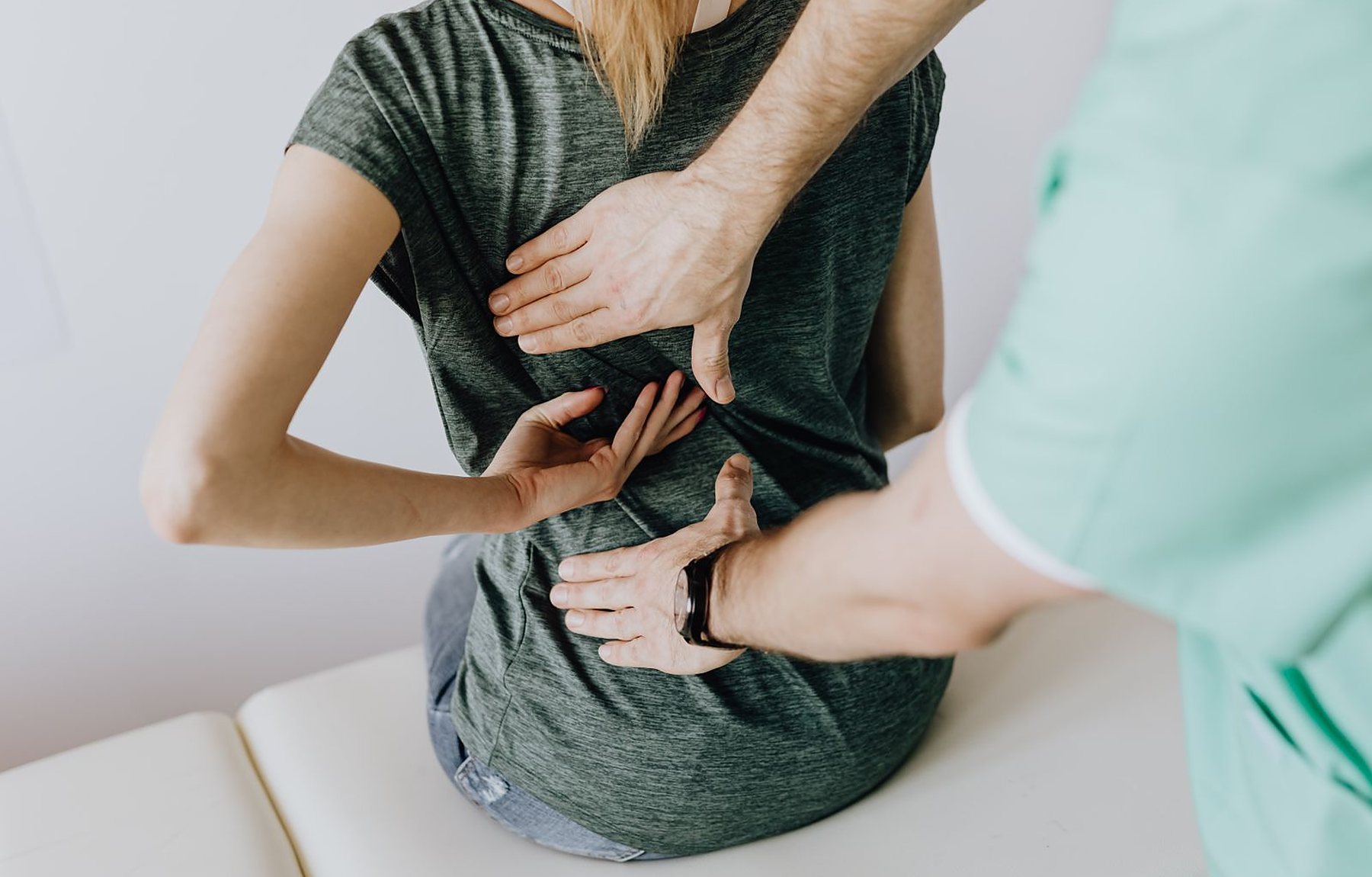A chiropractic adjustment at Patten Family Chiropractic in Gulfport